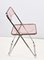 Pink Acrylic Glass Folding Chair by Giancarlo Piretti for Anonima Castelli, 1970s 15