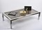 Table Basse Rectangulaire en Laiton, Chrome et Verre, Italie, 1970s 15