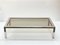 Italian Brass, Chrome and Glass Rectangular Coffee Table, 1970s 9