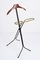 Mid-Century Italian Iron, Brass and Beech Foldable Valet Stand, 1950s 19