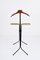 Mid-Century Italian Iron, Brass and Beech Foldable Valet Stand, 1950s 18