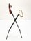 Mid-Century Italian Iron, Brass and Beech Foldable Valet Stand, 1950s 12