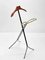 Mid-Century Italian Iron, Brass and Beech Foldable Valet Stand, 1950s 13