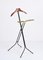 Mid-Century Italian Iron, Brass and Beech Foldable Valet Stand, 1950s, Image 17