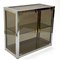 Italian Brass and Chrome Showcase Vitrine with Glass Doors by Renato Zevi, 1970s 2