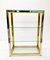 Italian Brass and Anodized Chrome Bookcase with Glass Shelves by Renato Zevi, 1970s, Image 3