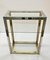 Italian Brass and Anodized Chrome Bookcase with Glass Shelves by Renato Zevi, 1970s 9