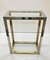 Italian Brass and Anodized Chrome Bookcase with Glass Shelves by Renato Zevi, 1970s, Image 9