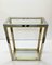 Italian Brass and Anodized Chrome Bookcase with Glass Shelves by Renato Zevi, 1970s 8