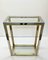 Italian Brass and Anodized Chrome Bookcase with Glass Shelves by Renato Zevi, 1970s, Image 8