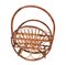 Mid-Century French Riviera Bamboo and Rattan Magazine Rack, 1960s, Image 8