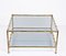 Italian Mid-Century Modern Glass, Brass and Faux Bamboo Coffee Table, 1970s 8