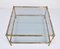 Italian Mid-Century Modern Glass, Brass and Faux Bamboo Coffee Table, 1970s 5