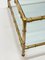 Italian Mid-Century Modern Glass, Brass and Faux Bamboo Coffee Table, 1970s, Image 12