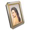 Mid-Century Italian Geometric Chrome and Brass Picture Frame, 1970s, Image 1