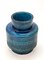 Mid-Century Italian Blue Ceramic Vase by Montelupo and Londi for Bitossi, 1960s, Image 4