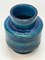 Mid-Century Italian Blue Ceramic Vase by Montelupo and Londi for Bitossi, 1960s 9