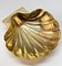Handgefertigte italienische Mid-Century Schale aus Messing in Muschelform von Renzo Cassetti, 1960er 13