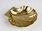 Handgefertigte italienische Mid-Century Schale aus Messing in Muschelform von Renzo Cassetti, 1960er 2