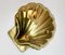 Handgefertigte italienische Mid-Century Schale aus Messing in Muschelform von Renzo Cassetti, 1960er 10