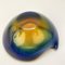 Submerged Murano Glass Ashtray or Bowl in Amber & Blue by Flavio Poli, Italy, 1960s 14