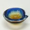 Submerged Murano Glass Ashtray or Bowl in Amber & Blue by Flavio Poli, Italy, 1960s 19