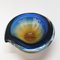 Submerged Murano Glass Ashtray or Bowl in Amber & Blue by Flavio Poli, Italy, 1960s 11