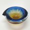 Submerged Murano Glass Ashtray or Bowl in Amber & Blue by Flavio Poli, Italy, 1960s 12