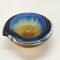 Submerged Murano Glass Ashtray or Bowl in Amber & Blue by Flavio Poli, Italy, 1960s 9
