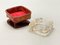 Mid-Century French Brown Leather and Glass Ashtray by Jacques Adnet, 1950s 13