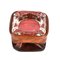 Mid-Century French Brown Leather and Glass Ashtray by Jacques Adnet, 1950s, Image 7