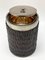 Mid-Century Italian Chromed Silver Plate and Carved Wood Ice Bucket, 1970s, Image 8