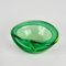 Mid-Century Italian Green Sommerso Murano Glass Decorative Bowl by Flavio Poli, 1960s 12