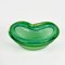 Mid-Century Italian Green Sommerso Murano Glass Decorative Bowl by Flavio Poli, 1960s 6