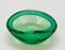 Mid-Century Italian Green Sommerso Murano Glass Decorative Bowl by Flavio Poli, 1960s 9