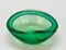 Mid-Century Italian Green Sommerso Murano Glass Decorative Bowl by Flavio Poli, 1960s, Image 9
