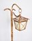 Lámpara de pie italiana Mid-Century de bambú y ratán con base trípode, años 50, Imagen 9