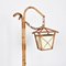 Lámpara de pie italiana Mid-Century de bambú y ratán con base trípode, años 50, Imagen 16