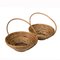 Mid-Century Bamboo and Rattan Bowls, 1970s, Set of 2 5