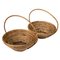 Mid-Century Bamboo and Rattan Bowls, 1970s, Set of 2 1