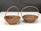 Mid-Century Bamboo and Rattan Bowls, 1970s, Set of 2 2