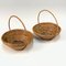Mid-Century Bamboo and Rattan Bowls, 1970s, Set of 2 3