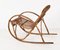 Mid-Century Italian Riviera Rattan and Bamboo Children's Rocking Chair, 1950s 4