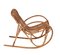 Mid-Century Italian Riviera Rattan and Bamboo Children's Rocking Chair, 1950s 3