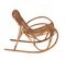 Mid-Century Italian Riviera Rattan and Bamboo Children's Rocking Chair, 1950s, Image 3