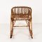 Mid-Century Italian Riviera Rattan and Bamboo Children's Rocking Chair, 1950s 6