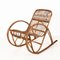 Rocking Chair pour Enfant Riviera Mid-Century en Rotin et Bambou, Italie, 1950s 9