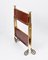 Mid-Century Wood and Golden Aluminium Foldable Bar Cart, 1950 7