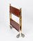 Mid-Century Wood and Golden Aluminium Foldable Bar Cart, 1950 5