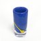 Vaso in vetro blu e giallo di Strömbergshyttan, Immagine 6